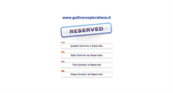 Desktop Screenshot of gulliverexplorations.it