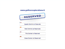 Tablet Screenshot of gulliverexplorations.it
